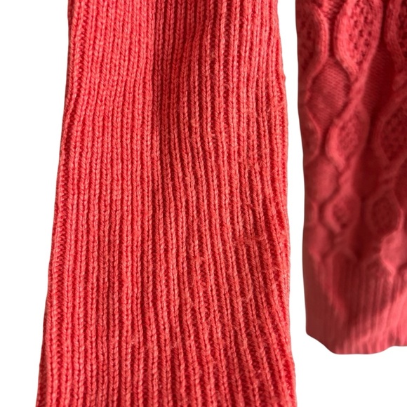Chico’s Open Front Cable Knit Cardigan Sweater Size S Cashmere Wool Blend Cozy - Picture 11 of 16